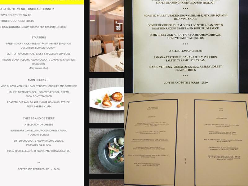 Le Champignon Sauvage Menu