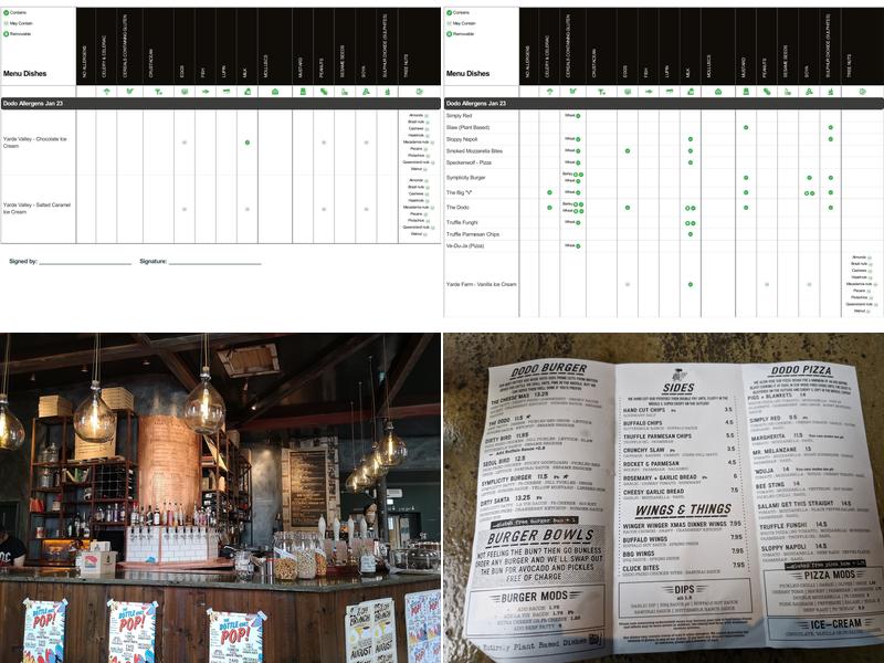 The Bottle of Sauce Menu