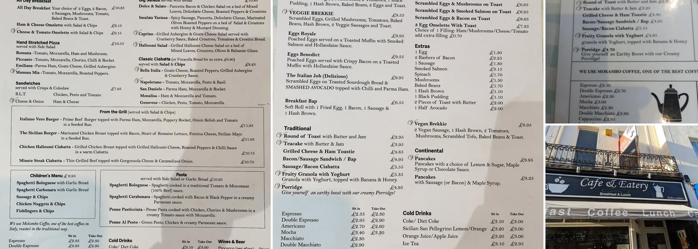 Dolce & Salato Menu
