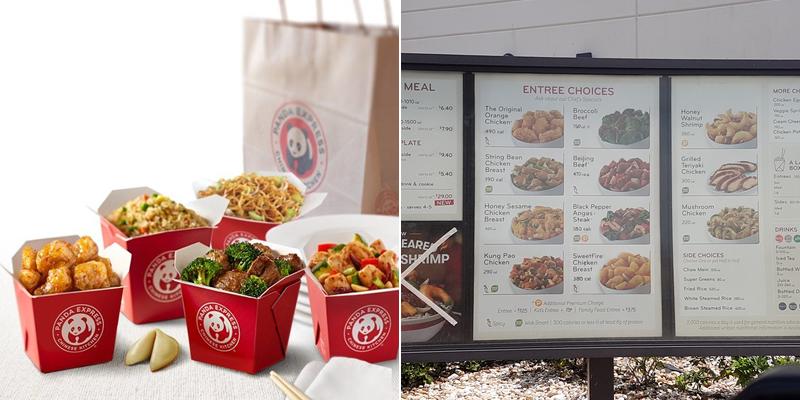 Panda Express Menu