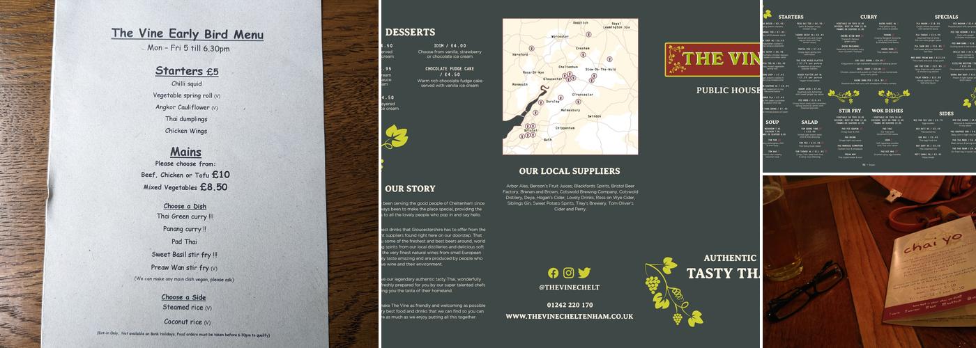 The Vine Menu