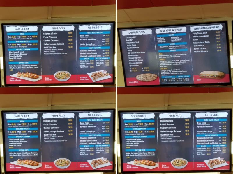 Domino's Pizza Menu