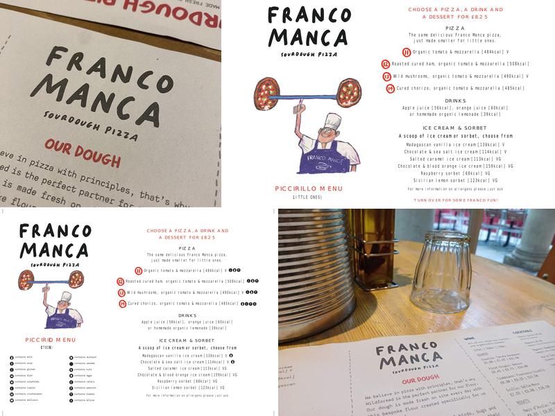 Franco Manca Cheltenham Menu