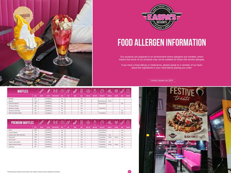 Kaspa's Cheltenham Menu