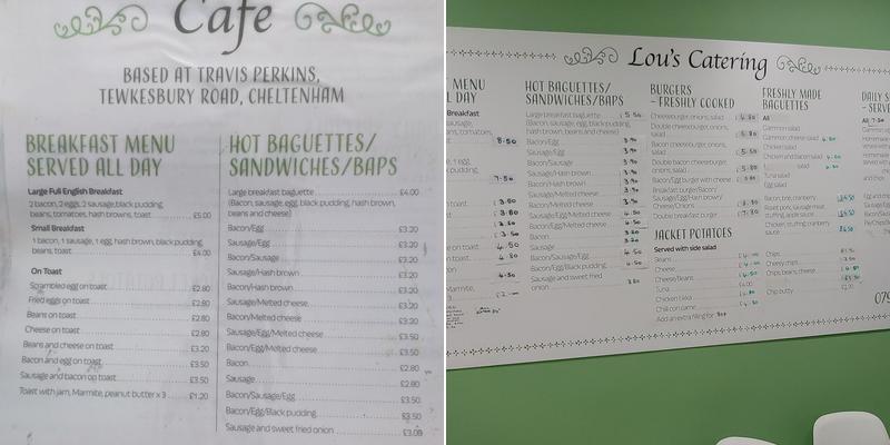 Lou's Cafe/Catering Menu