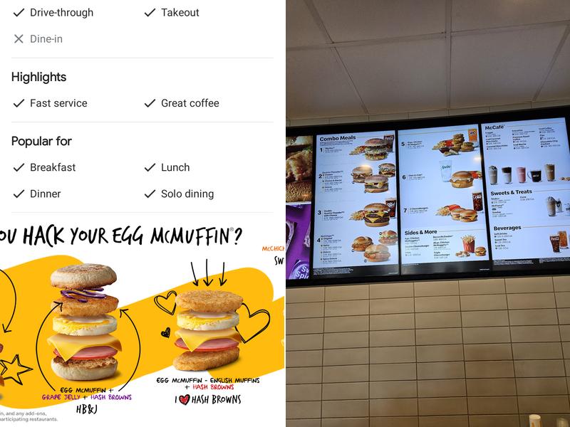 McDonald's Menu
