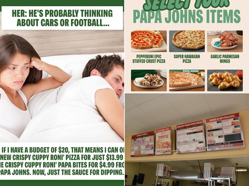 Papa Johns Pizza Menu