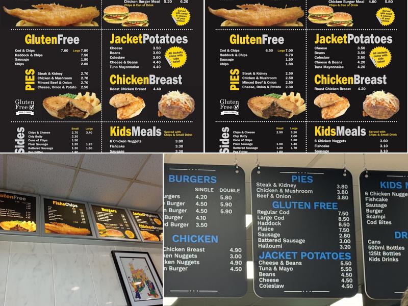 Smart Fish Bar Charlton Kings Menu