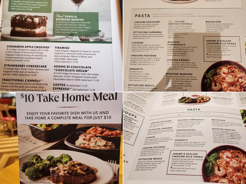 Carrabba's Italian Grill Menu