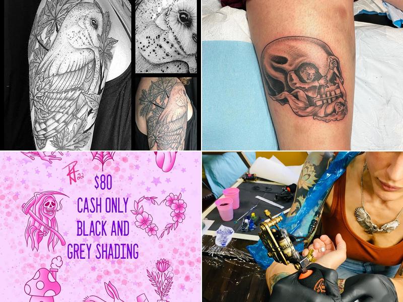 Thistle and Pearl Tattoo