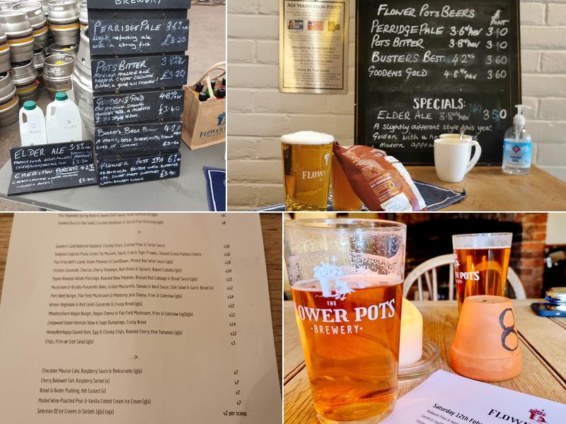 The Flower Pots Inn Menu