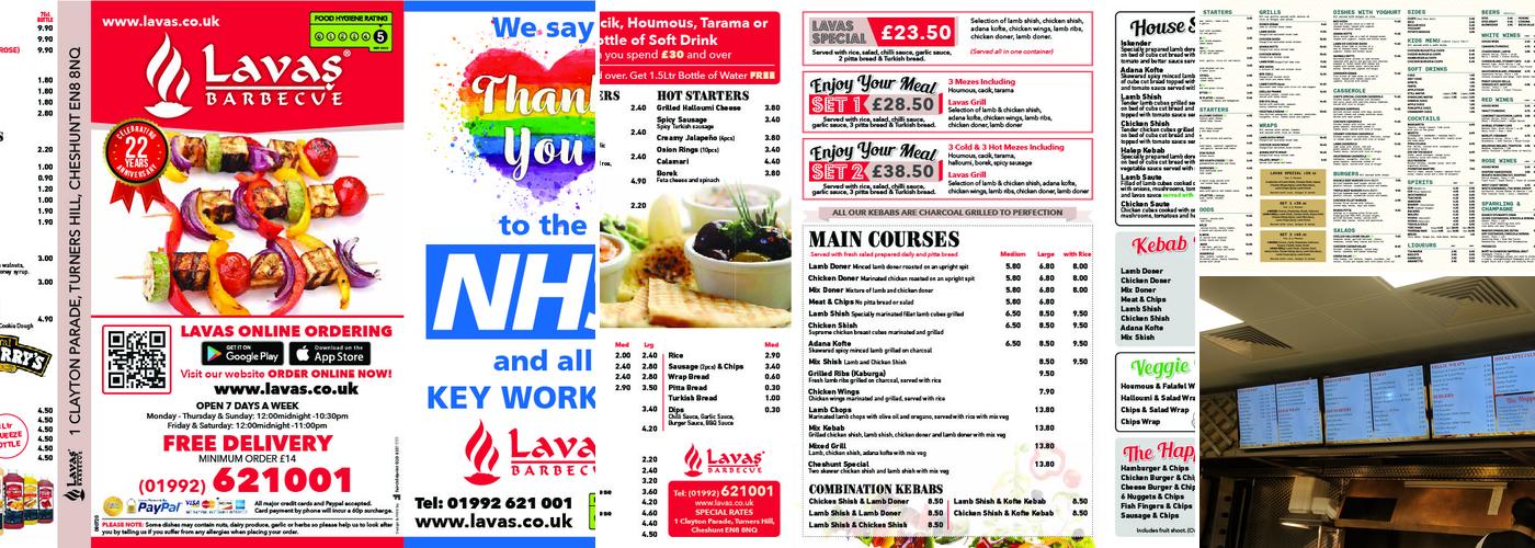 Lavas Barbeque Restaurant Menu