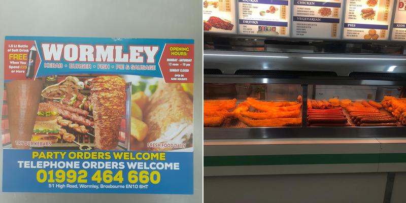 Wormley Fish and kebab Menu