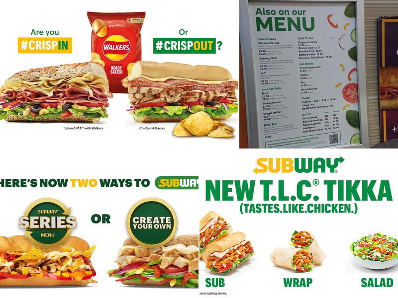 Subway Menu
