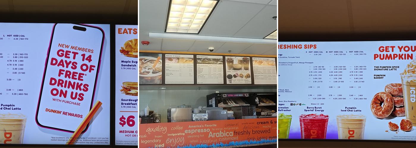 Dunkin' Menu