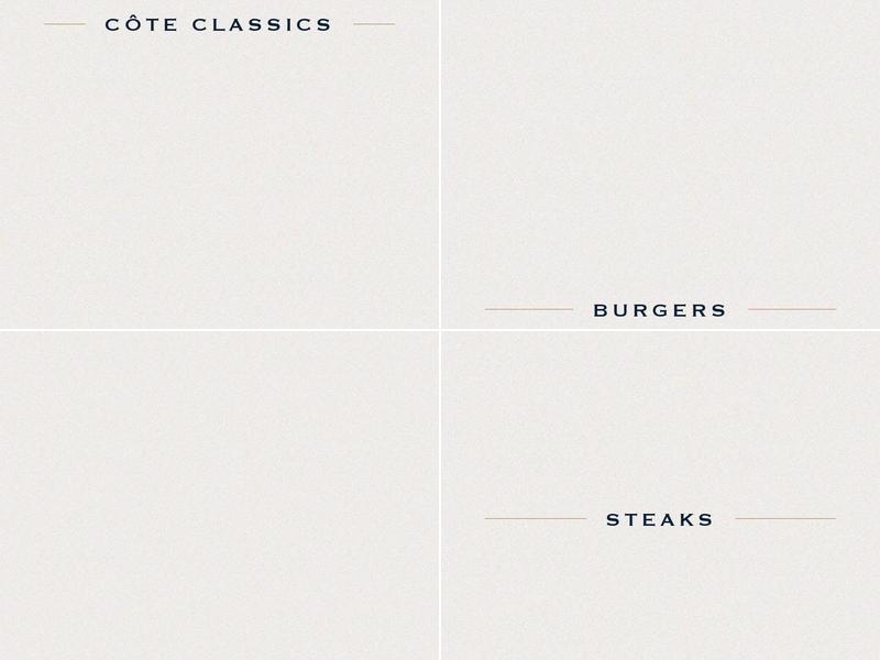 Côte Kingston upon Thames Menu