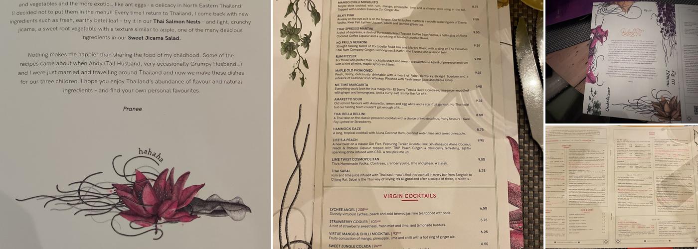 Giggling Squid - Kingston upon Thames Menu