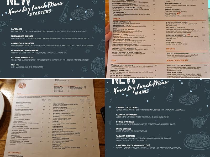 Al Forno Restaurant Menu