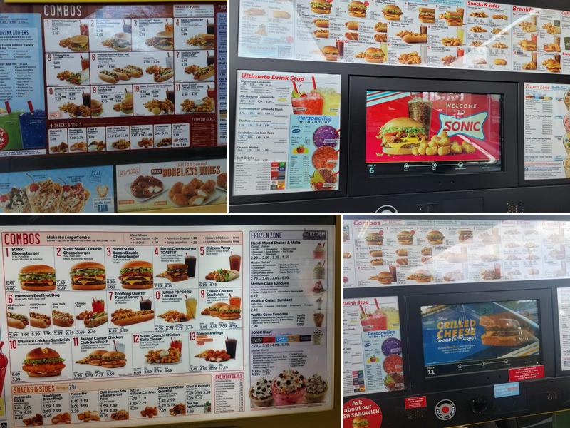 Sonic Drive-In Menu