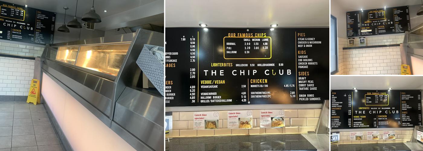 The Chip Club Menu
