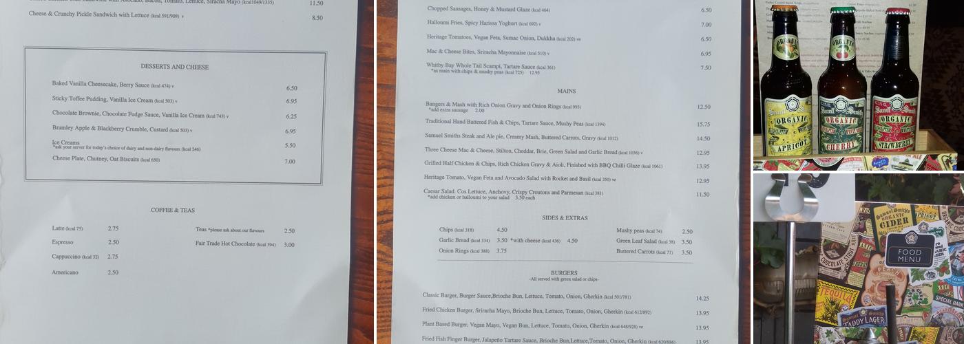 The Gazebo Pub and Riverside Dining Menu