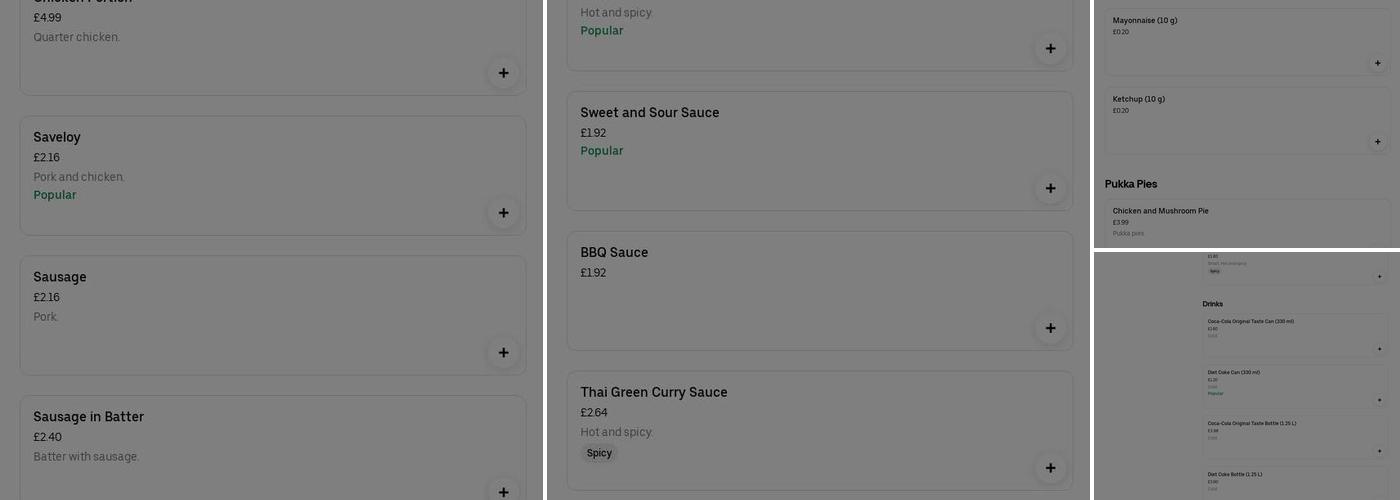 Welcome Inn Fish Bar Chinese takeaway Menu
