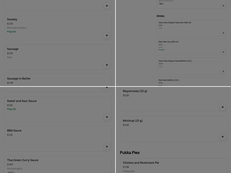 Welcome Inn Fish Bar Chinese takeaway Menu