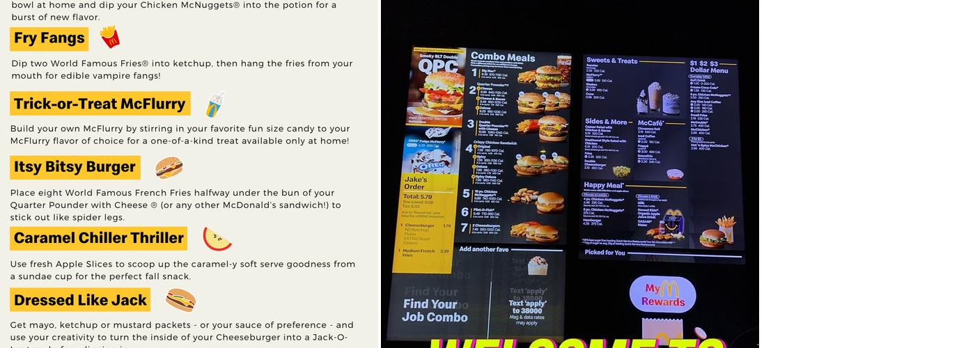 McDonald's Menu