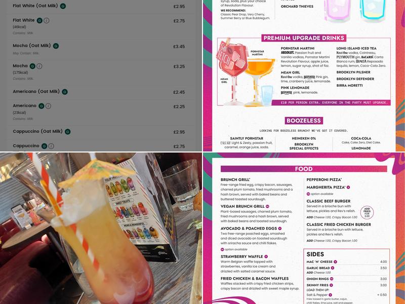 Revolution Chester Menu