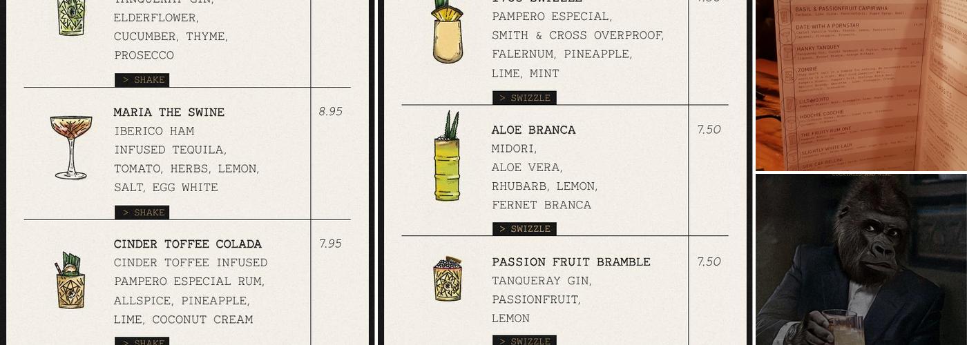 Liquor and Co Menu