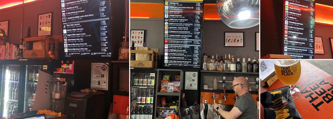 That Beer Place Menu