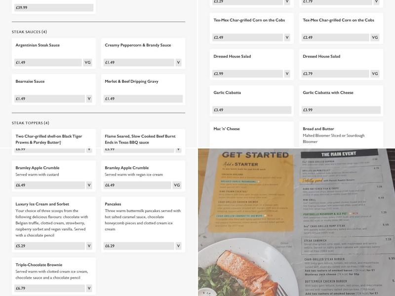 The Oak Tree - Pub & Grill Menu