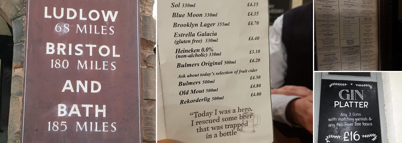 The Pied Bull Menu