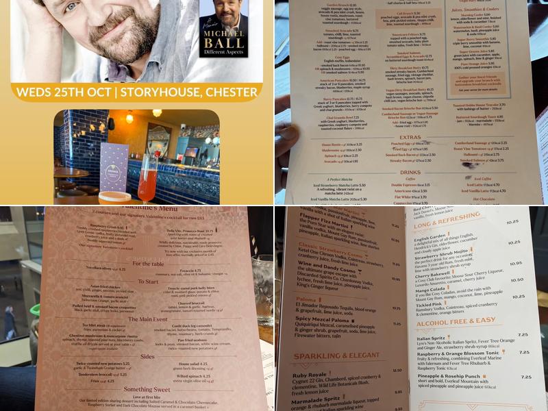 Cosy Club Menu