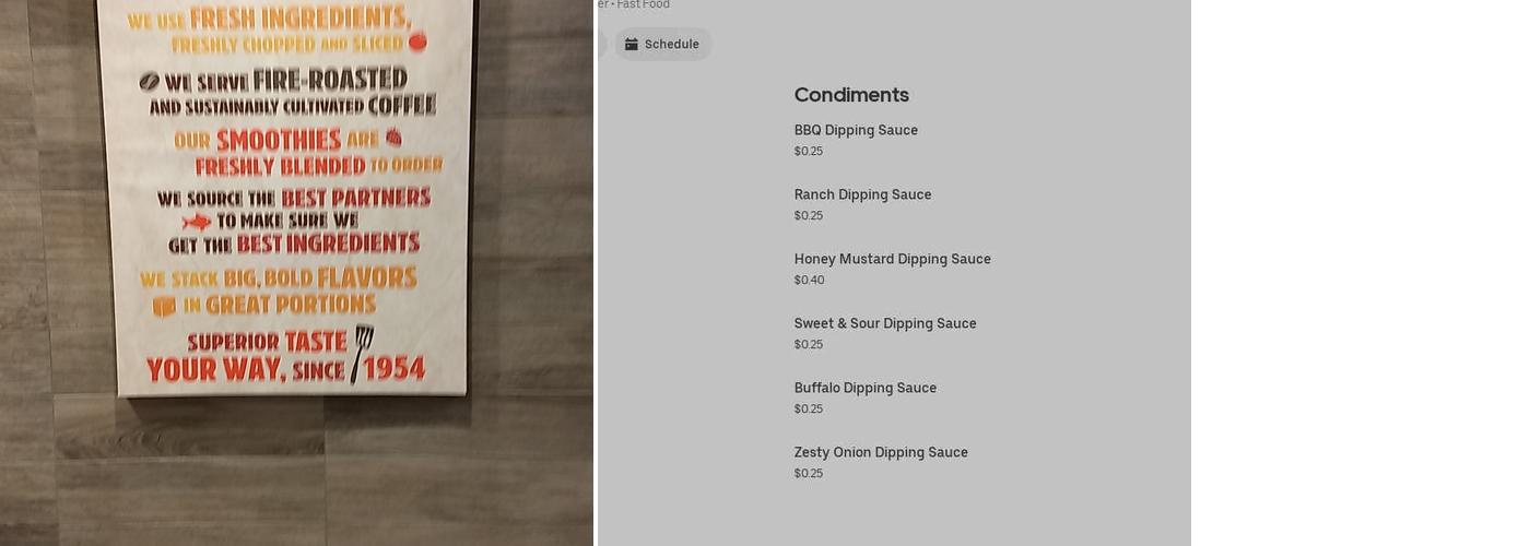 Burger King Menu