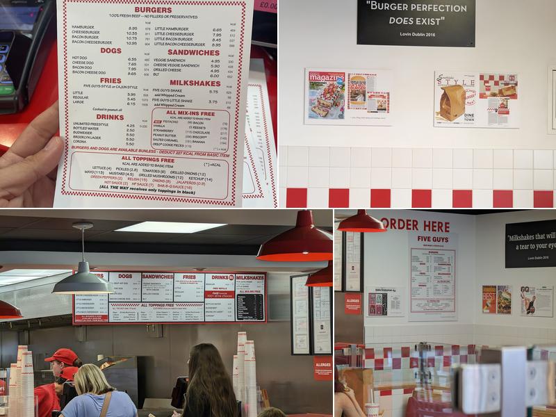 Five Guys Chester Menu