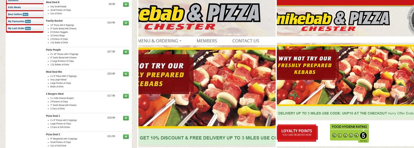 Unikebab & Pizza (Chester) Menu