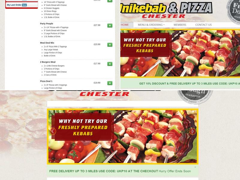 Unikebab & Pizza (Chester) Menu