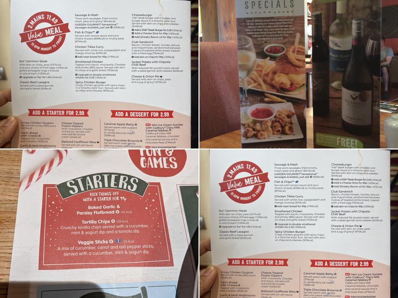 Callywith Table Table Menu