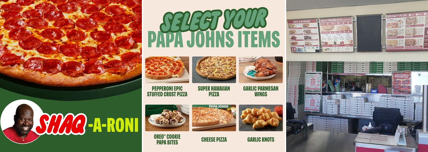 Papa Johns Pizza Menu