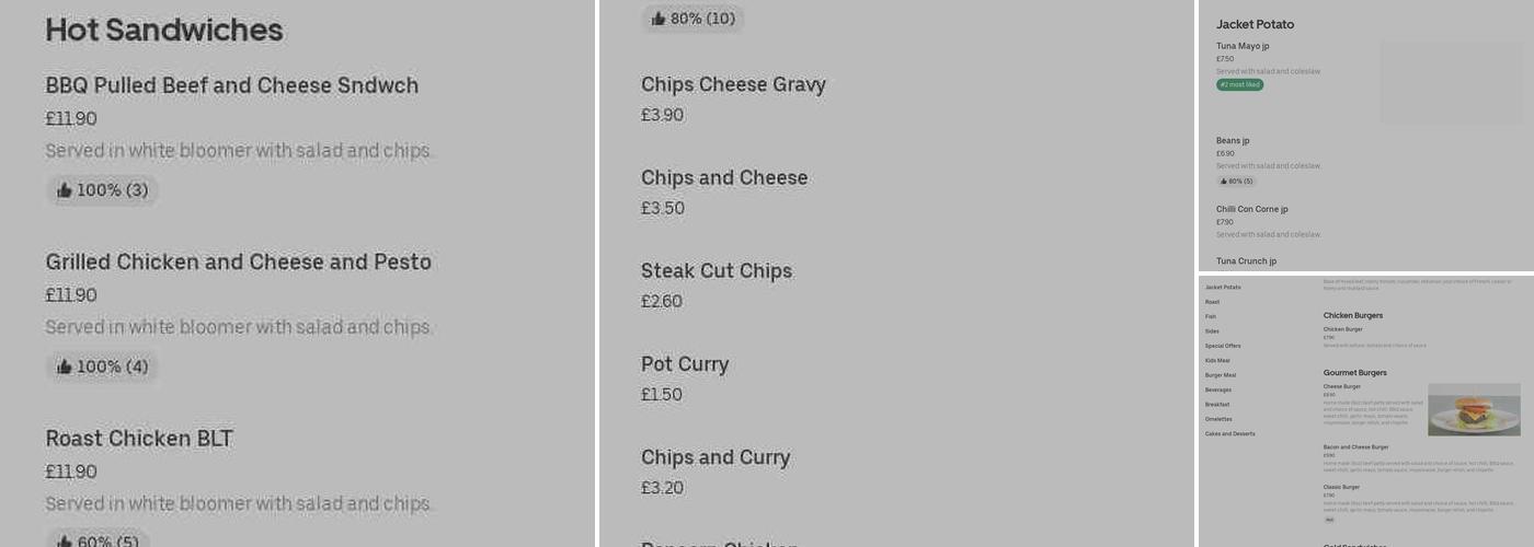 BRIDGE CAFE & BISTRO Menu