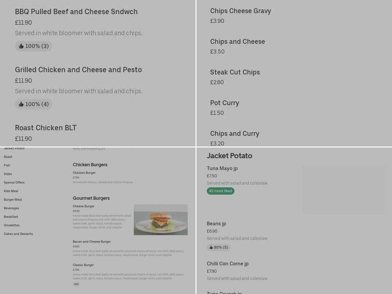 BRIDGE CAFE & BISTRO Menu