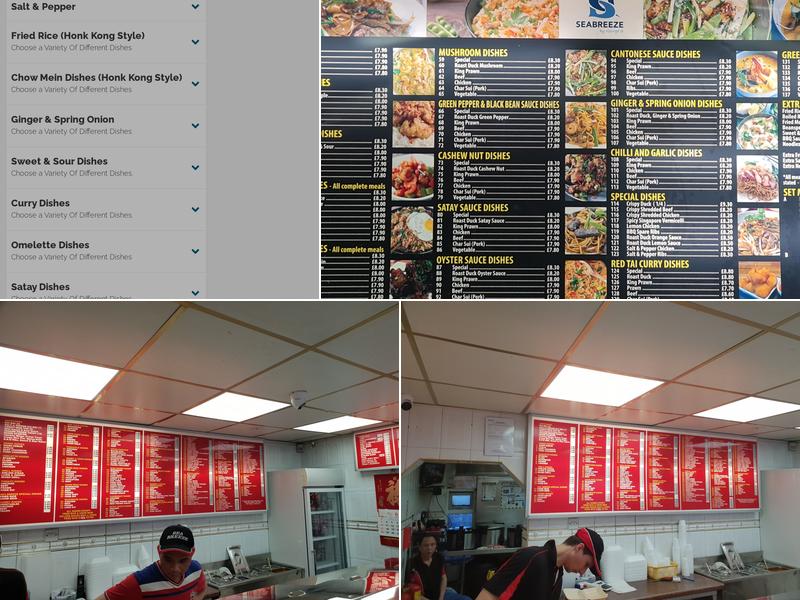 Sea Breeze Fish Bar Menu