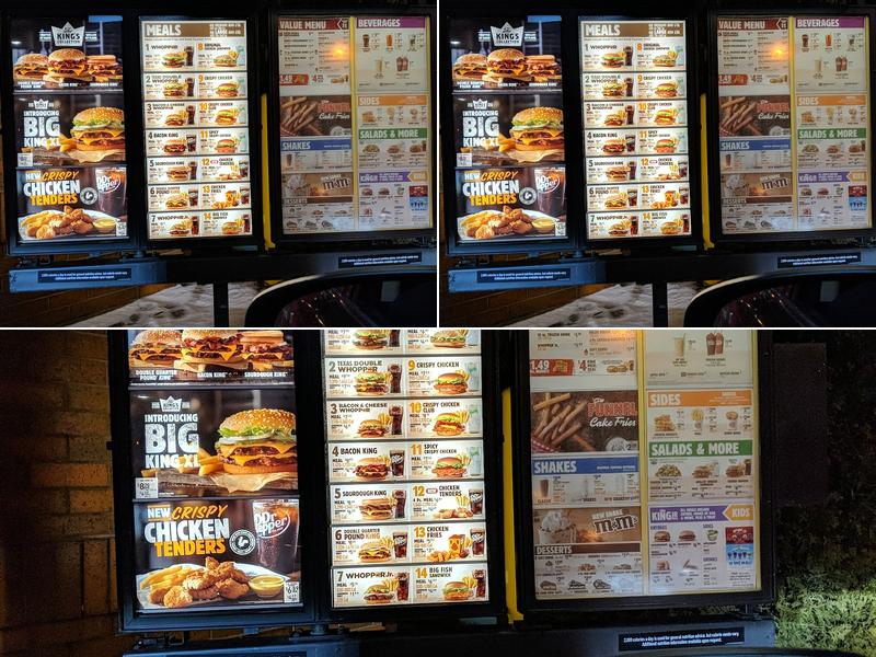 Burger King Menu