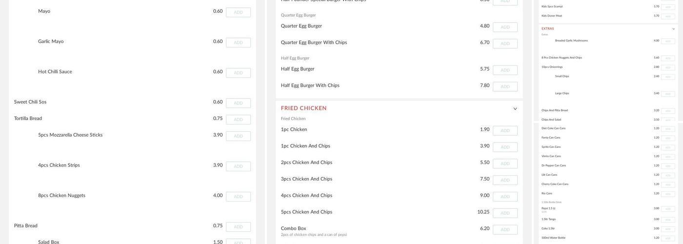 City Kebabs & Pizza House Chester Menu