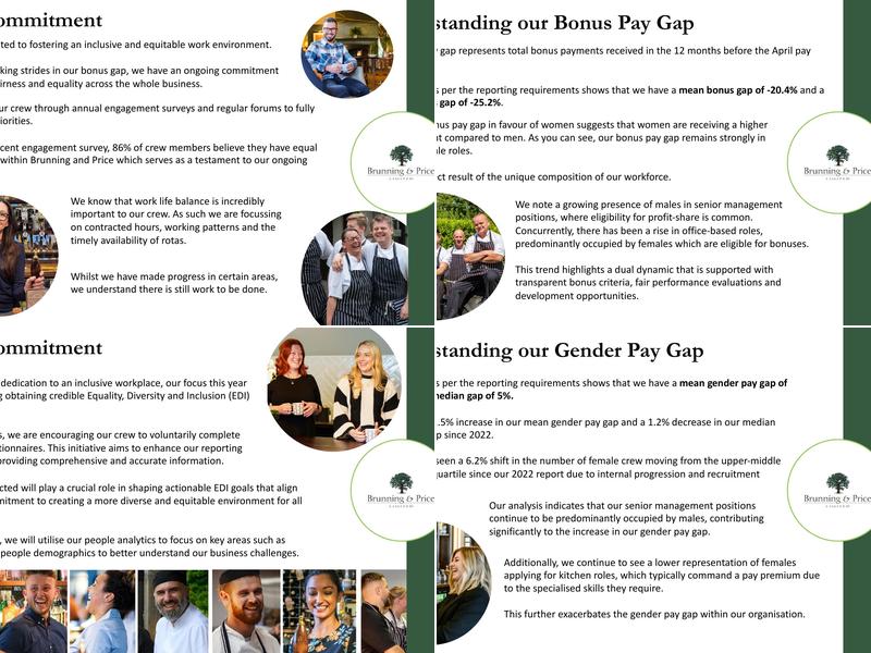 Brunning & Price Ltd Menu