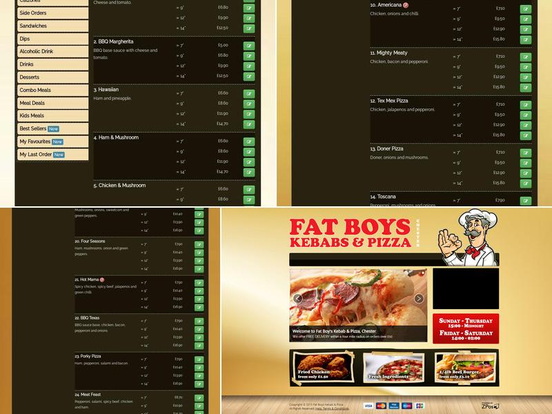 Fat Boys Kebab And Pizza Menu