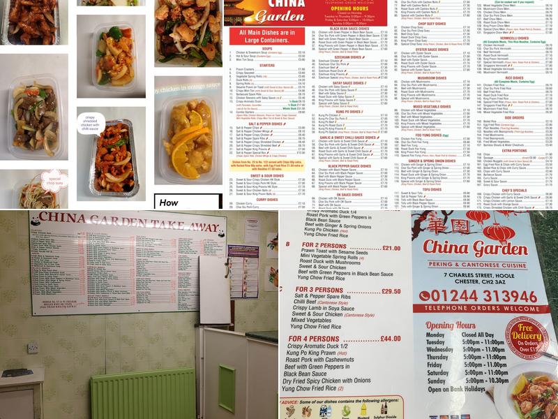 China Garden Menu