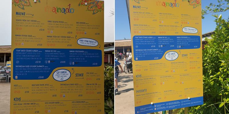 Manado Street Kitchen Menu