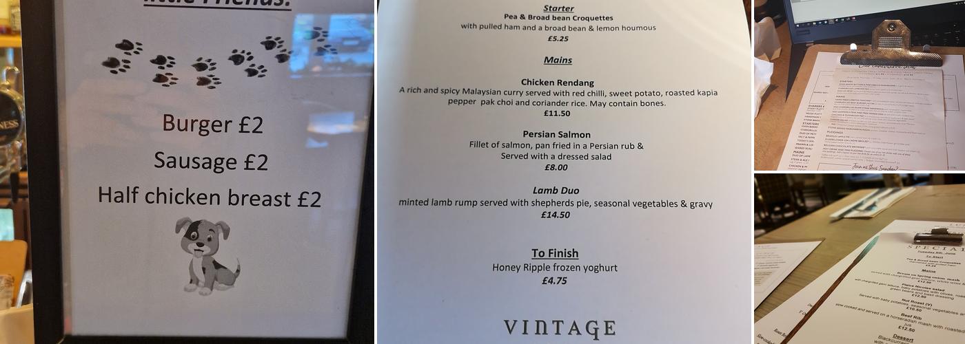 The Church Mouse Menu